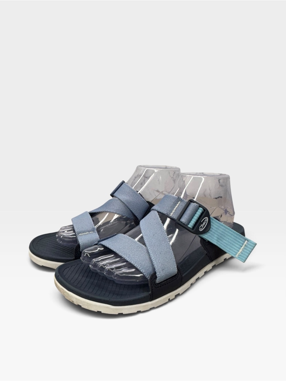 ⁠Chaco Chillos Womens Slide Sandals Size 9 Blue Strappy Sport Comfort Slip On